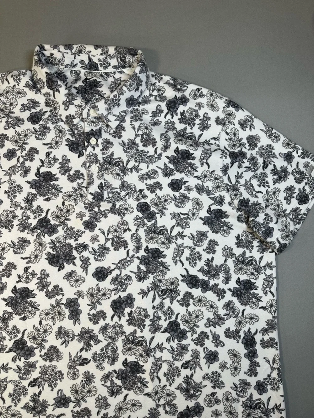 Nike Dri-FIT Player Floral Print Golf Polo Shirt, Short Sleeve  - Mens 2XL